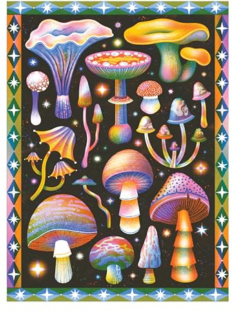 Cosmic Mushrooms 1000 Piece Puzzle