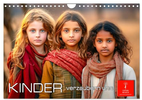 Kinder verzaubern uns (Wandkalender 2026 DIN A4 quer), CALVENDO Monatskalender: Den Charme und Zauber der Kindheit entdecken. (CALVENDO Menschen)