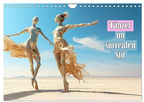 Tänzer im surrealen Stil (Wandkalender 2026 DIN A4 quer), CALVENDO Monatskalender: Tanz und Ästhetik in surrealen Bildern (CALVENDO Kunst)