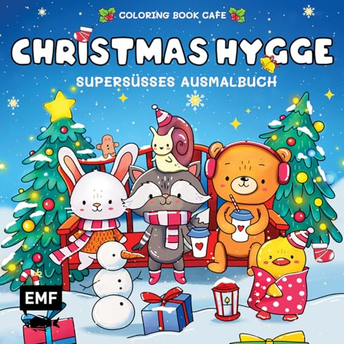 Cozy Coloring – Christmas Hygge: Supersüßes Ausmalbuch zum Entspannen und Träumen – Für Erwachsene, Teenager und Kinder