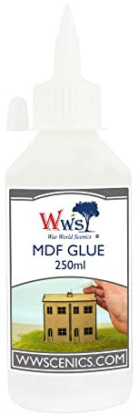 War World Scenics MDF Glue 250ml for Model Railway Diorama Building Wargame Scenery Structures