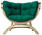 AMAZONAS Lounge Sessel Siena UNO Verde aus FSC Fichtenholz ca. 120 x 95 x 60 cm bis 150 kg in Grün