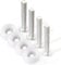 HEADBOARD BOLTS M8 SCREWS PAIR WITH PLASTIC WASHERS FOR DIVAN BED (4 x BOLTS WASHER)
