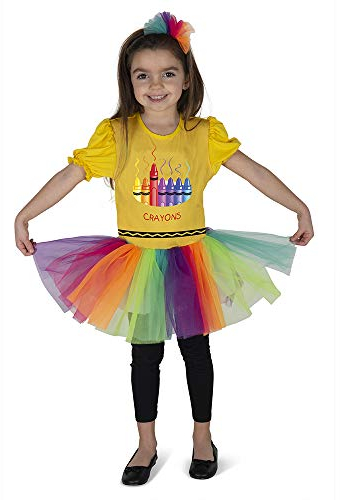 Dress Up America Crayon Box Costume for Kids - Product Comes Complete with: Dress and Headband