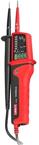 Silver Electronics - Rilevatore di tensione AC Waterproof (UT12A), progettato per testare la tensione CA/CC, tensione trifase, sequenza di fase, controllo continuità, tester IP65