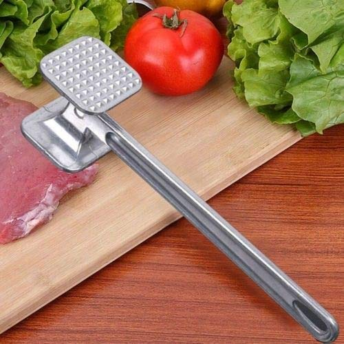 SDMAX Meat Tenderizer Hammer Heavy Duty Metal - All Flatten Poultry Fillets Tenderize