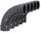 Paradies Pool PVC Fitting Bogen 90° Ø 50mm mit Klebemuffen, PVC-U Muffe Rohrverbinder Rohr Schlauch Klebefitting zum verkleben, Qualität aus Europa, Menge: 5 Stück