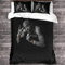 GENBAK Rapper Bettwäsche Sets Kinder Bettbezug Mikrofaser Bettwäsche 3D Gedruckter 2pac Bettbezug Kissenbezug Double（200x200cm）