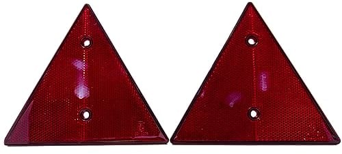 MIRKALA | Catadioptrico Homologado para Remolque, Caravana, Reflectantes Remolque, Triangulos Reflectantes Remolque, Triángulos para Remolque Coche, Catadioptrico para Remolque Moto homologado, 2 Ud