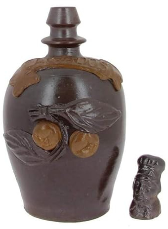 Cruchon en grès Poterie Turgis - Bouteille traditionnelle normande - Produits-Normandie (75 cl)