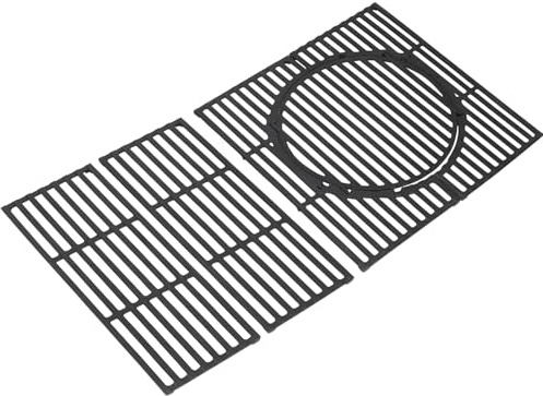 WELL GRILL 7785 Rost-in-Rost System Grill Zubehör für Gasgrill Enders Switch Grid Boston 4, Monroe Pro 4, Gusseisen Grillrost mit Herausnehmbarem Rundelement Sear Grate