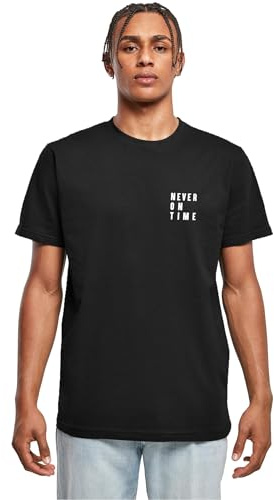 Mister Tee Herren Never On Time Tee Black, 3XL