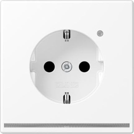 JUNG SCHUKO® Steckdose mit LED LS weiß matt LS1520 OWWMLNW