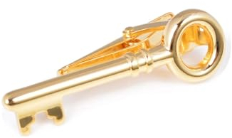 Aotiwe Krawattennadel, Krawattennadel Gold Schlüssel Krawattennadel Elegant aus Kupfer Lustige Geschenke für Männer