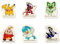 Pikachu Radiergummi-Set, 6 Stück