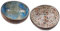 couponhub Lot de 2 bols en noix de coco naturelle, bols de rangement, bols circulaires décoratifs faits à la main, bols à clés dans le foyer, récipients à bonbons, bols de rangement pour fruits et