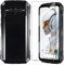 HuiYouMY Case with Tempered Glass 1 Piece Compatible with Doogee V Max Plus, Blackview Wave 6C, Silicone Shockproof, TPU Silicone, Black, Solid, Combination Case