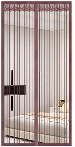 AZHANGYB Magnetischer Fliegengitter TüR Insektenschutz TüRschutz 120x220cm, Fliegenvorhang Magnetisch TüRe, TüRschutz, Insektennetz, Hohe Dichte, Automatisches Netz FüR Die BalkontüR, Wohnzimmer
