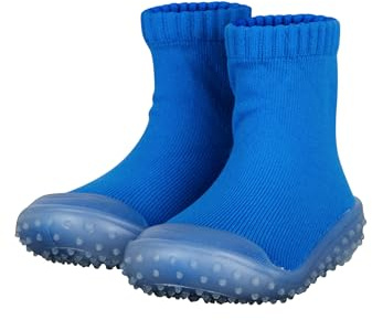 Sterntaler Adventure Socks uni - Unisex Socken mit transparenter, rutschfester Gummisohle - schnelltrocknendes Material, für Indoor und Outdoor - königsblau, Größe 30