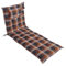 LILENO HOME Sonnenliege Auflage als [1er Set - Rollliege] in Karo Rot - Gartenliegen Auflage perfekt für Strandliege - Polster Auflage für Gartenliege (188x60x8cm) MAR