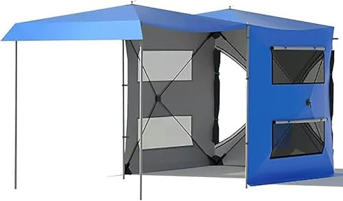 AFLEPCBRQ Heckzelt, Auto Zelt, Hecktyp Und Unabhängiger Typ mit Doppeltem Zweck, Autozelt Heckklappe, Camping Vorzelt, Sonnenschirm, Wasserdicht (Color : Green(420D))