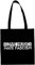 Racker-n-Roll LOVE MUSIC HATE FASCISM Cotton Bag Henkeltasche black
