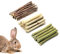 FANWINKJ Natürliches Kauspielzeug für Kaninchen, Hamster, Meerschweinchen, Chinchillas（250g） - 3 Arten (Apfelholz, Lieschgrasheu, essbarer Bambus) - Gesunder Snack für Nager