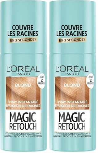 L’ORÉAL PARIS - Spray Instantané Correcteur de Racines & Cheveux Blancs - Hommes & Femmes - Magic Retouch - Blond - 75 ml