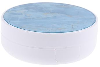 KOMBIUDA Marble Pattern Lens Case Portable Lenses Holder for Home and Travel Lens Container