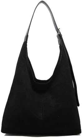 QKEPCY Handtasche Damen Tote Bag Shopper Groß Umhängetasche Wildleder Tasche Adatto per lo Shopping di Lavoro