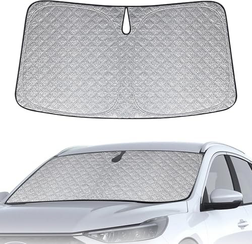 Parasol de Ventana Delantera de Coche Compatible con Ford Kuga/Escape 2019-2025, Parasol para Parabrisas de Coche en el Interior Plegable, Protección UV Reflectante