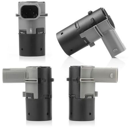 4X PDC Sensor Parksensor Einparkhilfe Kompatibel mit BMW 5Series E39 E60 E61 E63 E65 66200306567 66206989081 Ultraschall Sensor Schwarz