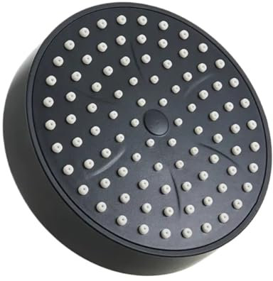 Universal Showerhead, Rainfall Showerhead, Wall-Mounted/Built-in Design, High-Pressure Water-Saving, Bathroom Installation Twist Connection is Simple and Convenient (Black)