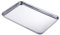 Bandeja rectangular de acero inoxidable, bandeja rectangular para hornear galletas para hornear y servir (35 x 25 x 1,5 cm)
