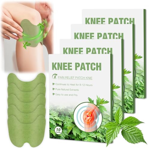 40 Stück Schmerzlinderung Patch, Pain Relief Patch, Wärmepflaster ohne Arzneimittelwirkstoff für langanhaltende Schmerzlinderung bei Rückenschmerzen, Knie Patch,Schmerzpflaster Knie