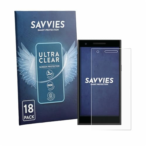 Savvies 18 Stück Schutzfolie für Philips S396 Displayschutz-Folie Ultra-Transparent