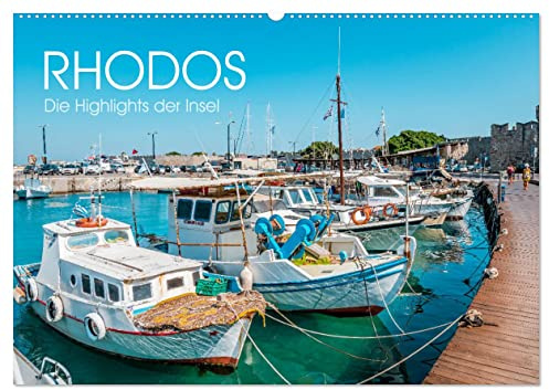 Rhodos - Die Highlights der Insel (Wandkalender 2026 DIN A2 quer), CALVENDO Monatskalender: Die beliebtesten Orte der griechischen Insel Rhodos (CALVENDO Orte)