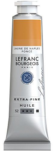 Lefranc Bourgeois Óleo Extra Fino 40ml - Tubo de pintura, Amarillo de Nápoles Oscuro