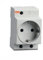 CABLEPELADO Toma de corriente schuko | Enchufe Modular Schuko | Toma schuko Cofrets | Normativa EN/IEC60884-1 | 250V AC | Capacidad de conexión hasta 25mm2 | 16A | Apto para cofrets | Blanco