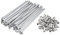 sourcing map 36pcs 4mm Dia 170mm Long Rayons Roue Moto mamelons