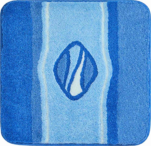 Grund Badteppich, 100% Polyacryl, Ultrasoft, anthrazit, blau, 60 x 60 cm