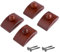 Classy Clamps Wooden Quilt Hangers – 4 Large Clips (Dark) and Screws for Wall Hangings. Hang up and Display Quilts, Tapestries, Rugs, Fiber Art, and More!