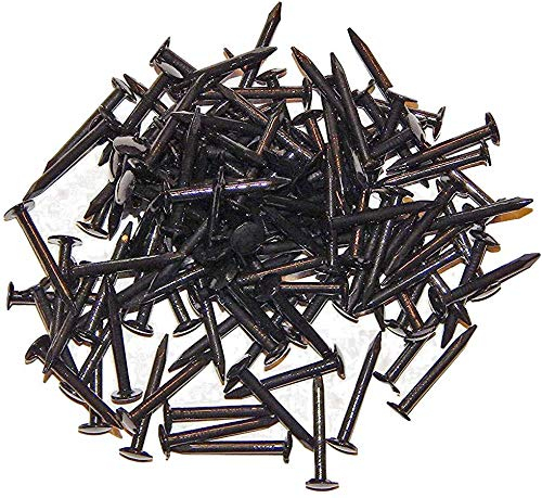 HKB® 60 Stück Blauköpfe, Bildernägel GEÖLT, Maße: 2,5 x 25 mm, Kopf 7,3-7,6mm groß Material: Eisen gehärtet, gebläut,