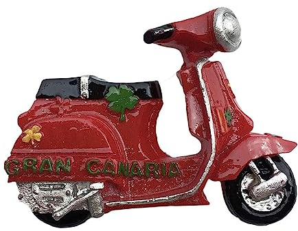 Kühlschrankmagnet mit 3D-Souvenir, Motiv: Gran Canaria Spanien, aus Kunstharz, handgefertigt, Heim- und Küchendekoration