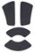 Razer Mouse Grip Tape DeathAdder V2, DeathAdder Elite, DeathAdder Essential (rutschfest, Selbstklebend, Vorgeschnitten) Schwarz