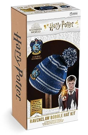 Eaglemoss Collections Harry Potter Strickset Mütze - Ravenclaw Design