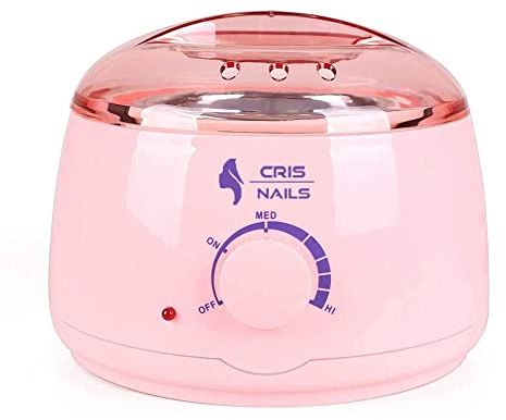 Cris Nails - Calentador de cera eléctrica profesional de color rosa, 500ml