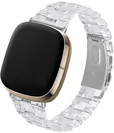 Compatibile con Fitbit Versa/Versa2/Versa Lite/Versa3/Sense Smartwatch, leggero, regolabile, cinturino in resina da donna, Versa/Versa2/Versa Lite