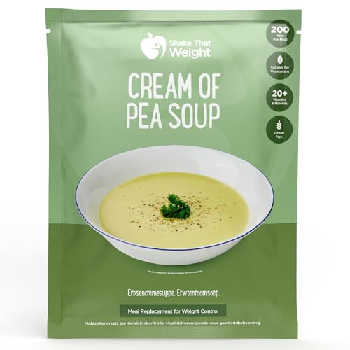 Shake That Weight Cream of Pea Soup | High Protein Diet Meal Replacement. Low Calorie Diet Plan, Enriched with Essential Vitamins & Minerals. Gluten Free, Vegetarian.