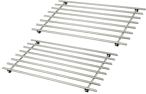 rightclick Set of 2 Stainless Steel Trivet Heat Resistant Worktop Protector Multi-Functional Metal Trivet for Kitchen CounterTop Tabletop Hot Dish Pot, Teapot, Plate & Hot Pan Holder_28 x 50cm